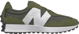 New Balance: Зелёные кроссовки  327