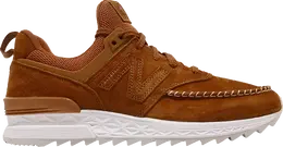 New Balance: Коричневые кроссовки  574