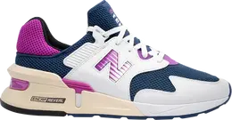New Balance: Синие кроссовки 