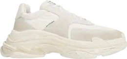 Balenciaga: Белые кроссовки  Triple S