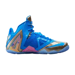 Nike: Синие кроссовки  Lebron 11