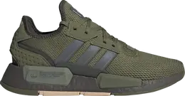 Adidas: Зелёные кроссовки  NMD