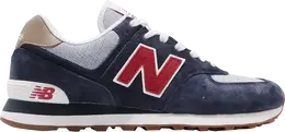 New Balance: Тёмные кроссовки  574