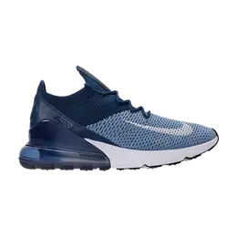 Nike: Голубые кроссовки  Air Max 270 Flyknit