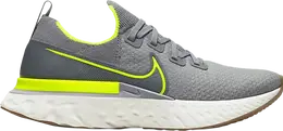 Nike: Серые кроссовки  React Infinity Run Flyknit