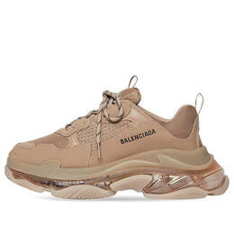 Balenciaga: Коричневые кроссовки  Triple S Clear Sole