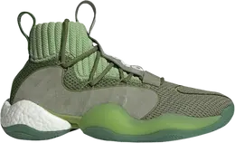 Adidas: Зелёные кроссовки  Crazy BYW