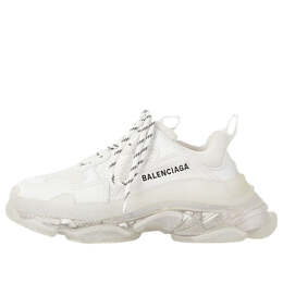 Balenciaga: Белые кроссовки  Triple S