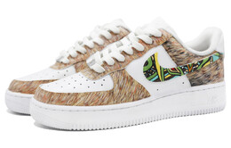 Nike: Коричневые кроссовки  Air Force 1