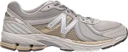 New Balance: Серые кроссовки 