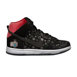 Nike: Чёрные кроссовки  Dunk High