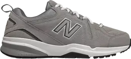 New Balance: Серые кроссовки 