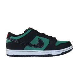 Nike: Зелёные кроссовки  Dunk Low Premium SB