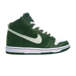 Nike: Зелёные кроссовки  Dunk High Pro SB