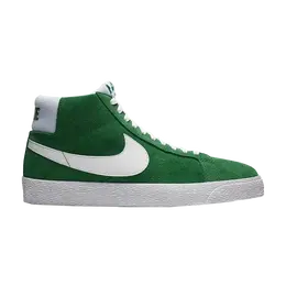 Nike: Зелёные кроссовки  SB Zoom Blazer Mid