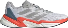 Adidas: Серебристые кроссовки 