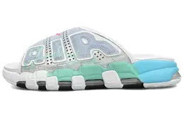 Nike: Зелёные шлёпанцы  Air More Uptempo