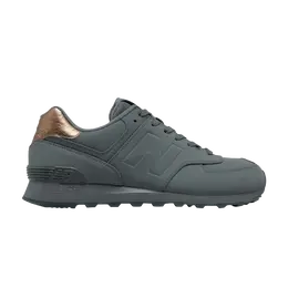New Balance: Серые кроссовки  574