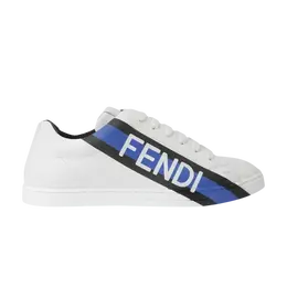 Fendi: Белые кроссовки  Blue