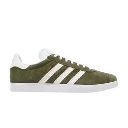 Adidas: Зелёные кроссовки  Gazelle