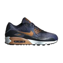 Nike: Голубые кроссовки  Air Max 90 Premium