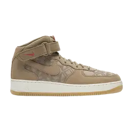 Nike: Коричневые кроссовки  Air Force 1