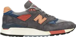 New Balance: Синие кроссовки 