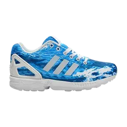 Adidas: Белые кроссовки  ZX Flux