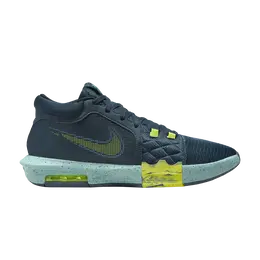 Nike: Синие кроссовки 