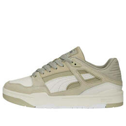 PUMA: Зелёные кроссовки  Slipstream