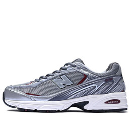 New Balance: Серебристые кроссовки 