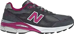 New Balance: Серые кроссовки 