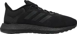 Adidas: Чёрные кроссовки  PureBoost