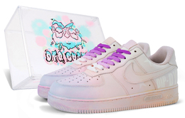 Nike: Розовые кроссовки  Air Force 1