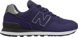 New Balance: Фиолетовые кроссовки  574