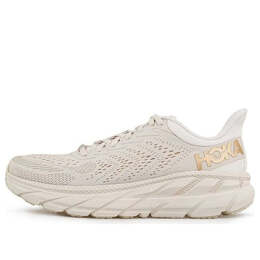 Hoka One One: Бежевые кроссовки 