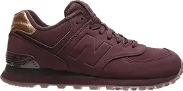 New Balance: Красные кроссовки  574