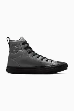 Converse: Серые кроссовки  Chuck Taylor All Star