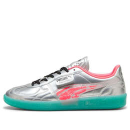 PUMA: Серебристые кроссовки 
