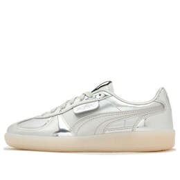 PUMA: Серебристые кроссовки 