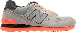New Balance: Серые кроссовки 