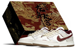 Nike: Бежевые кроссовки  Dunk