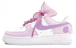 Nike: Фиолетовые кроссовки  Air Force 1