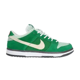 Nike: Зелёные кроссовки  Dunk Low Pro SB