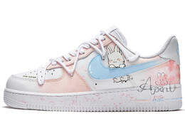 Nike: Розовые кроссовки  Air Force 1