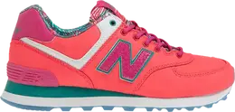 New Balance: Розовые кроссовки  574