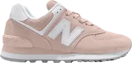 New Balance: Розовые кроссовки  574