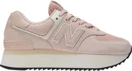 New Balance: Розовые кроссовки  574