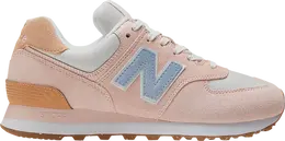 New Balance: Розовые кроссовки  574