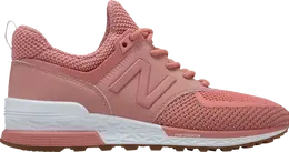 New Balance: Розовые кроссовки  574